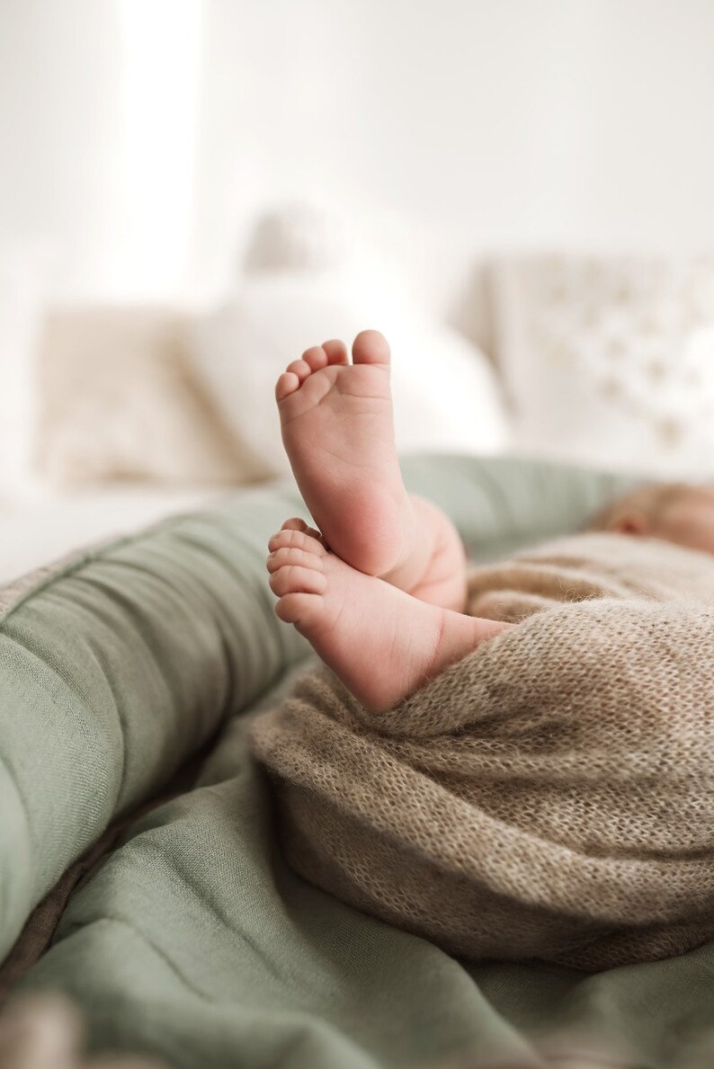 Olive Green LINEN Baby Nest Baby Nest Bed Linen Baby Gift Etsy