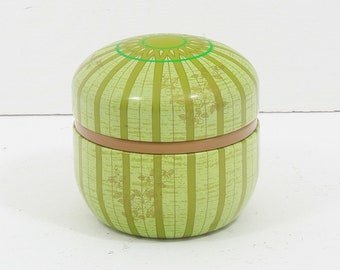 Green Floral Trinket Box