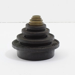 Victor Cast Iron and Brass Scale Weights - Complete Set 2lb - 1/4 oz