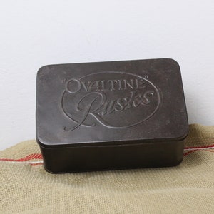 Vintage Ovaltine rusk Tin