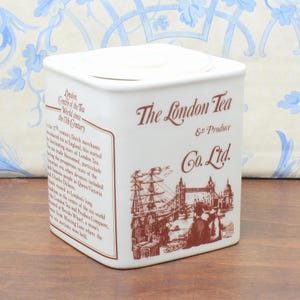London Tea Company Potter Tea Caddy by The Royal Victoria Wade Pottery