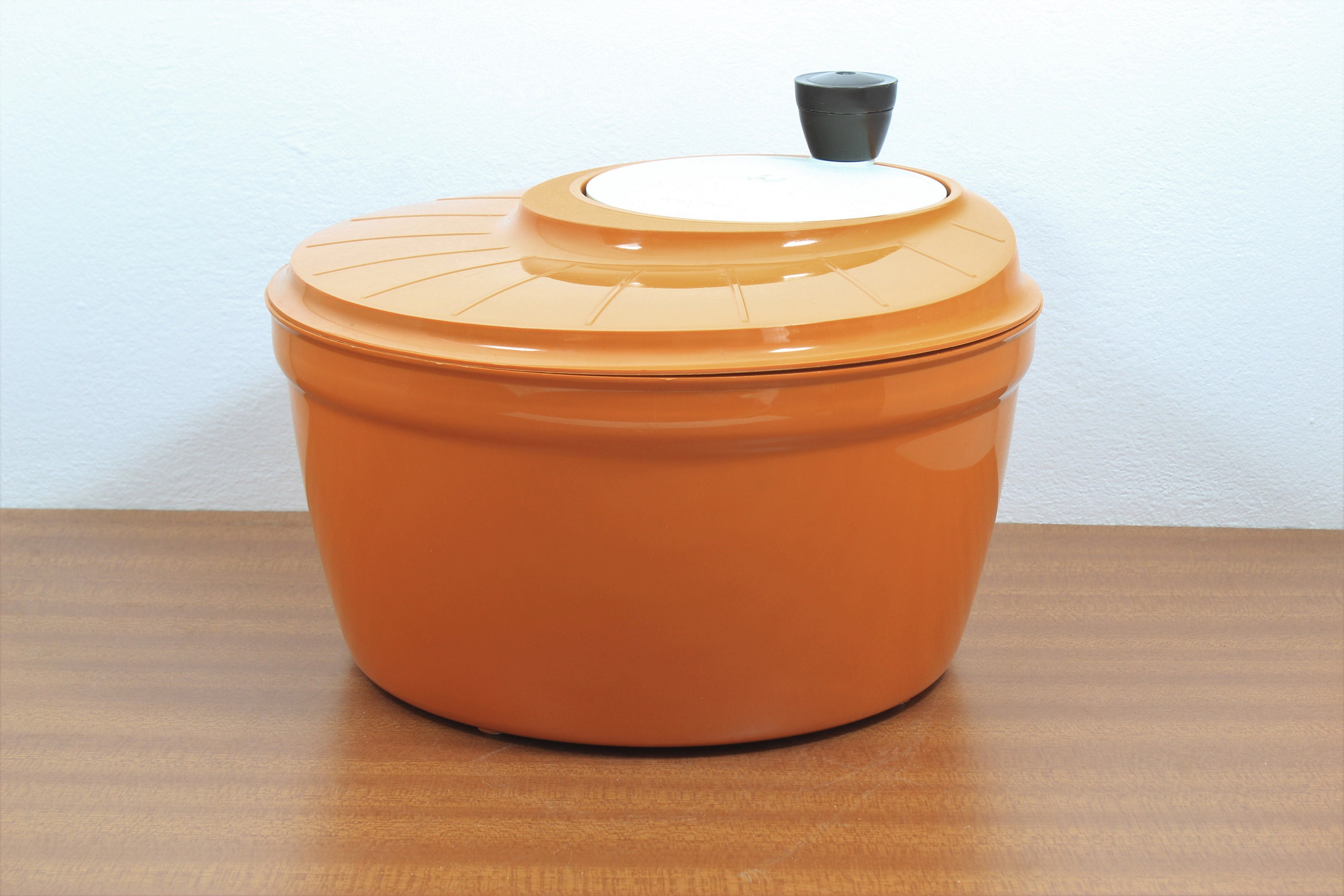 1970s Moulinex Salad Spinner Vintage Orange Salad Spinner Etsy Australia