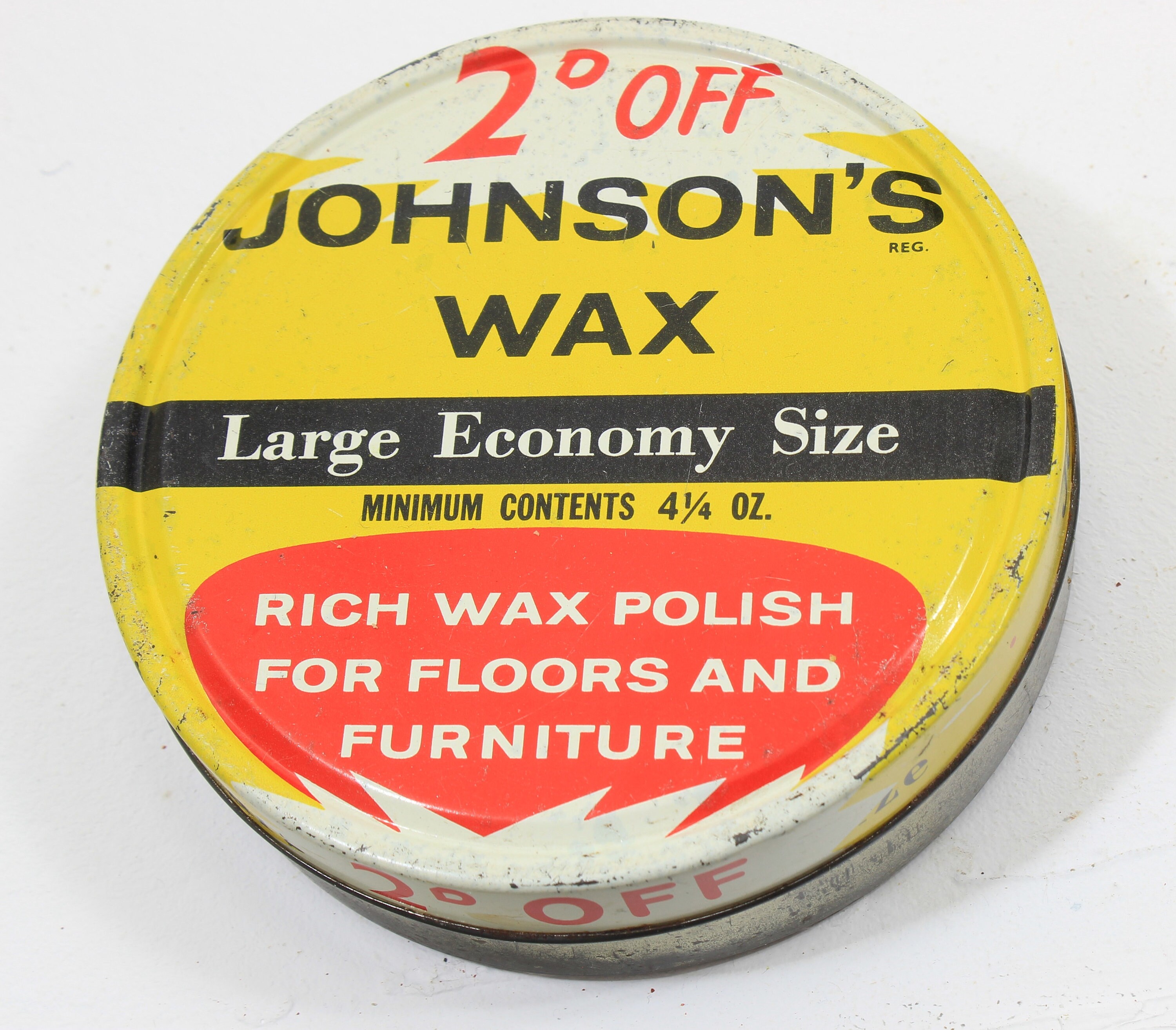 Vintage Johnson's Furniture Wax Tin Etsy UK