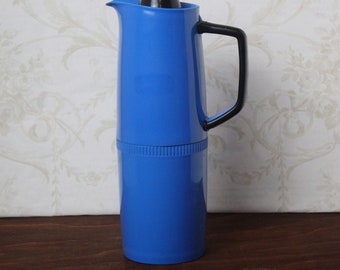 1970s Blue Thermos Flask,
