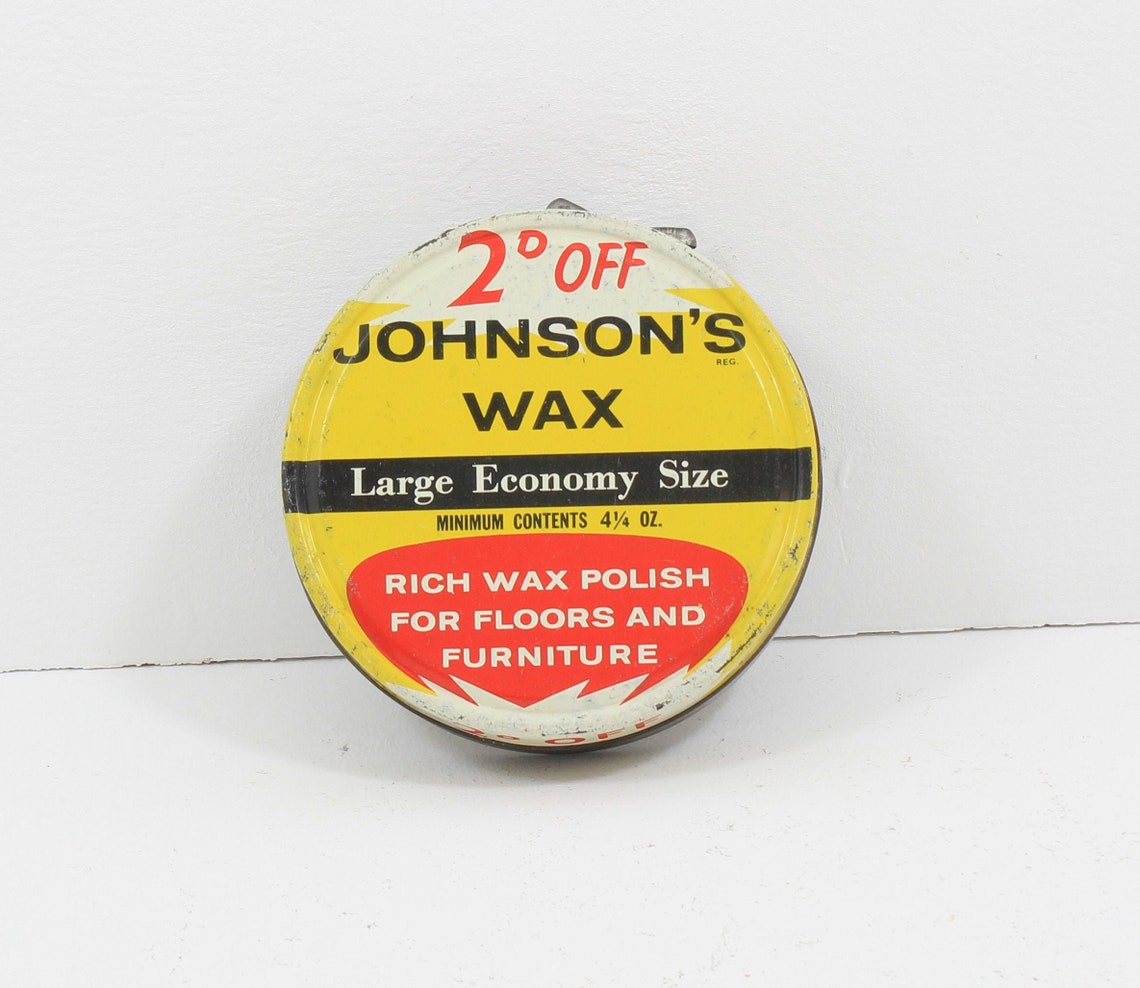 Vintage Johnson's Furniture Wax Tin Etsy UK