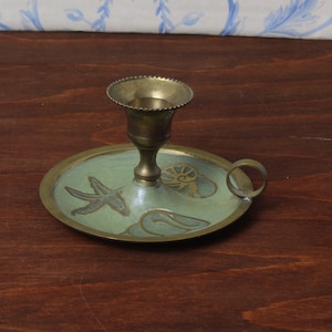 Indian brass candlestick