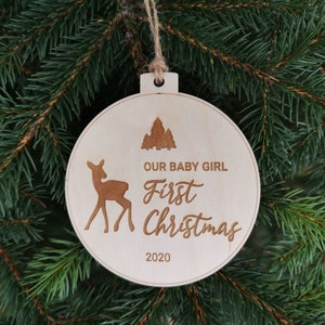 First Christmas Bauble Decor for Christmas Tree and New Year Perfect Gift, C29 image 1