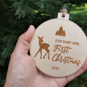 First Christmas Bauble Decor for Christmas Tree and New Year Perfect Gift, C29 image 2