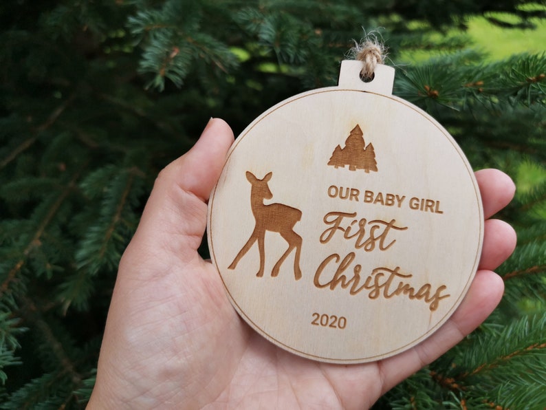 First Christmas Bauble Decor for Christmas Tree and New Year Perfect Gift, C29 image 2