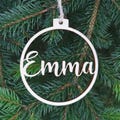 Personalized name CHRISTMAS ornaments Custom baubles set, Wooden PERSONALISED hanging gift, Laser cut CHRISTMAS stocking tags custom name