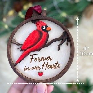 Cardinal Memorial Christmas Ornament, I am Always With You, Thinking of You, Remembrance Gift, BC10 image 7