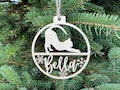 Personalized Cat Name Christmas Ornament: Laser Cut Xmas Bauble product logo