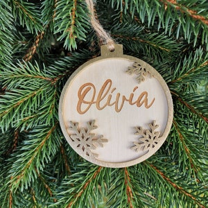 Custom Name Christmas Tree Pendants Perfect Christmas New Year Gifts for Family and Friends, C18 image 6