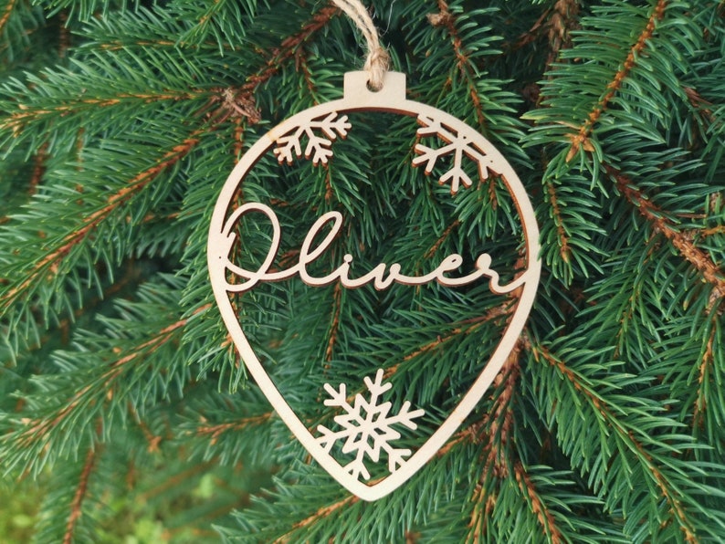 Custom Name CHRISTMAS Baubles Set Personalized Name Ornaments Etsy