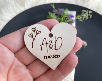 Wedding Favors for Guests in Bulk, Personalized Wedding Place Names, Laser Cut Place Cards, W10