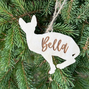 Personalized Name Christmas Ornament for Cats, Custom cat ornament, Custom cat Name Christmas Decoration, CT5 Style 2