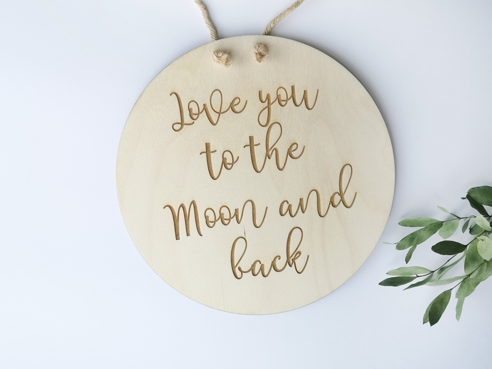 Wooden Nursery Wall Decor Love You To The Moon And Back Etsy