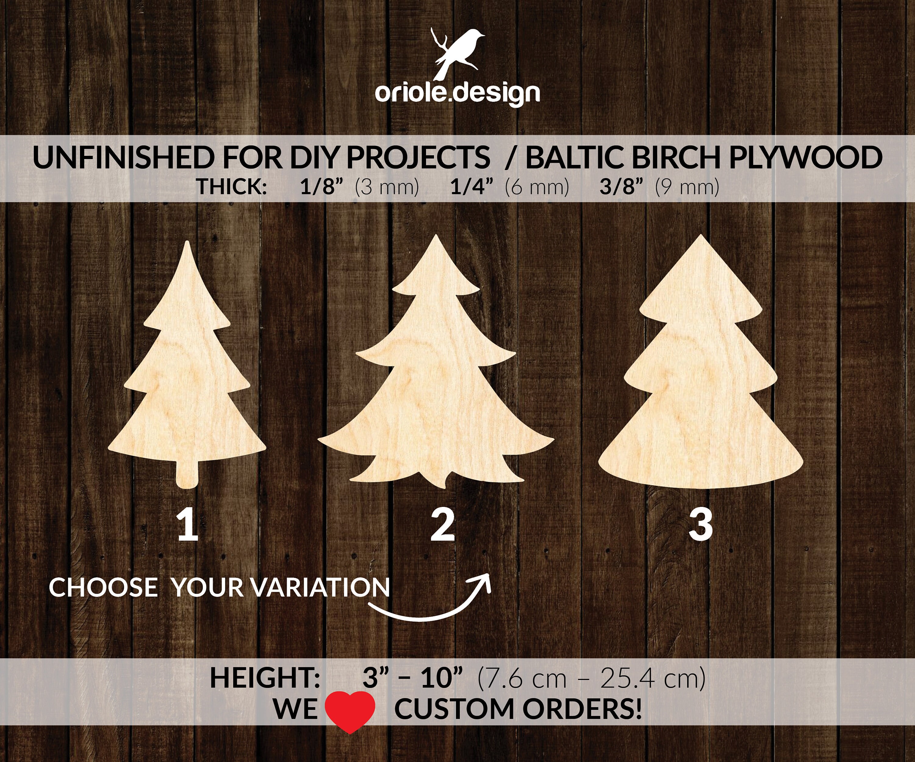 Christmas Tree Wood Cutouts Best Decorations