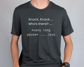 Knock Knock Shirt Programmer, Tech T-shirt, Fathers Day Gift, Software Developer Gift, Graduate Gift, Funny IT, Funny Developer, Tech Tee