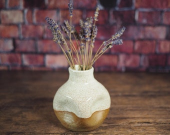 Petit vase bourgeon en grès | Vase en céramique | Bouteille en céramique | Poterie artisanale