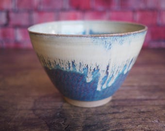 Noodle Bowl in Blue Drip