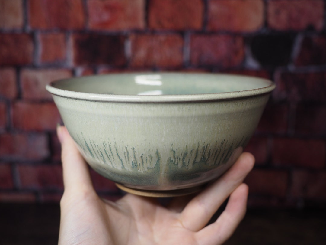 Seafoam Blue Bowl Stoneware Bowl Handmade Ceramic Handmade Pottery