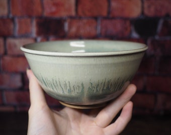 Seafoam Blue Bowl | Stoneware Bowl | Handmade Ceramic | Handmade Pottery | Cereal Bowl | Ice Cream Bowl | Ready to Ship