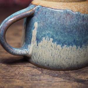 Tasse à soupe Tasse bleue Grès Mug en céramique fait main Cadeau Poterie Prêt à expédier image 7