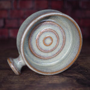 Apothecary-Style Blue Shaving Mug | Stoneware | Handmade Shaving Mug | Wet Shaving | Gift | Pottery |