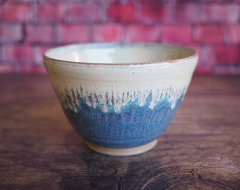 Noodle Bowl in Blue Drip