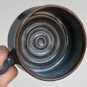 SECONDS Apothecary-Style Shaving Mug in Rustic Blue