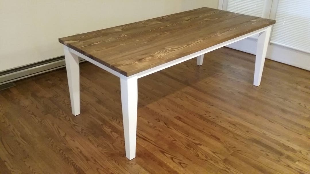 Tapered Leg Farmhouse Table - Etsy