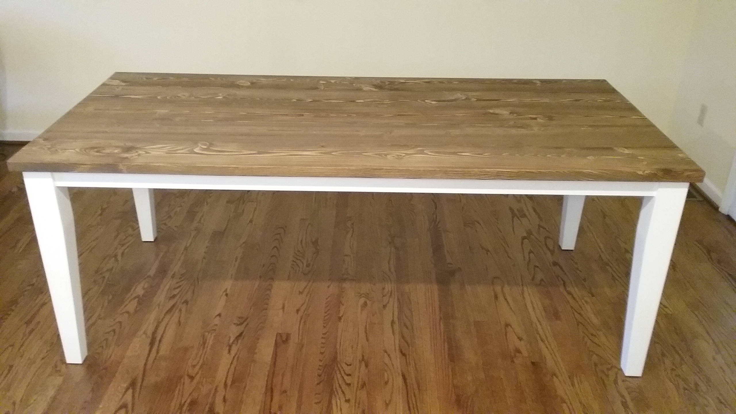 Tapered Leg Farmhouse Table - Etsy