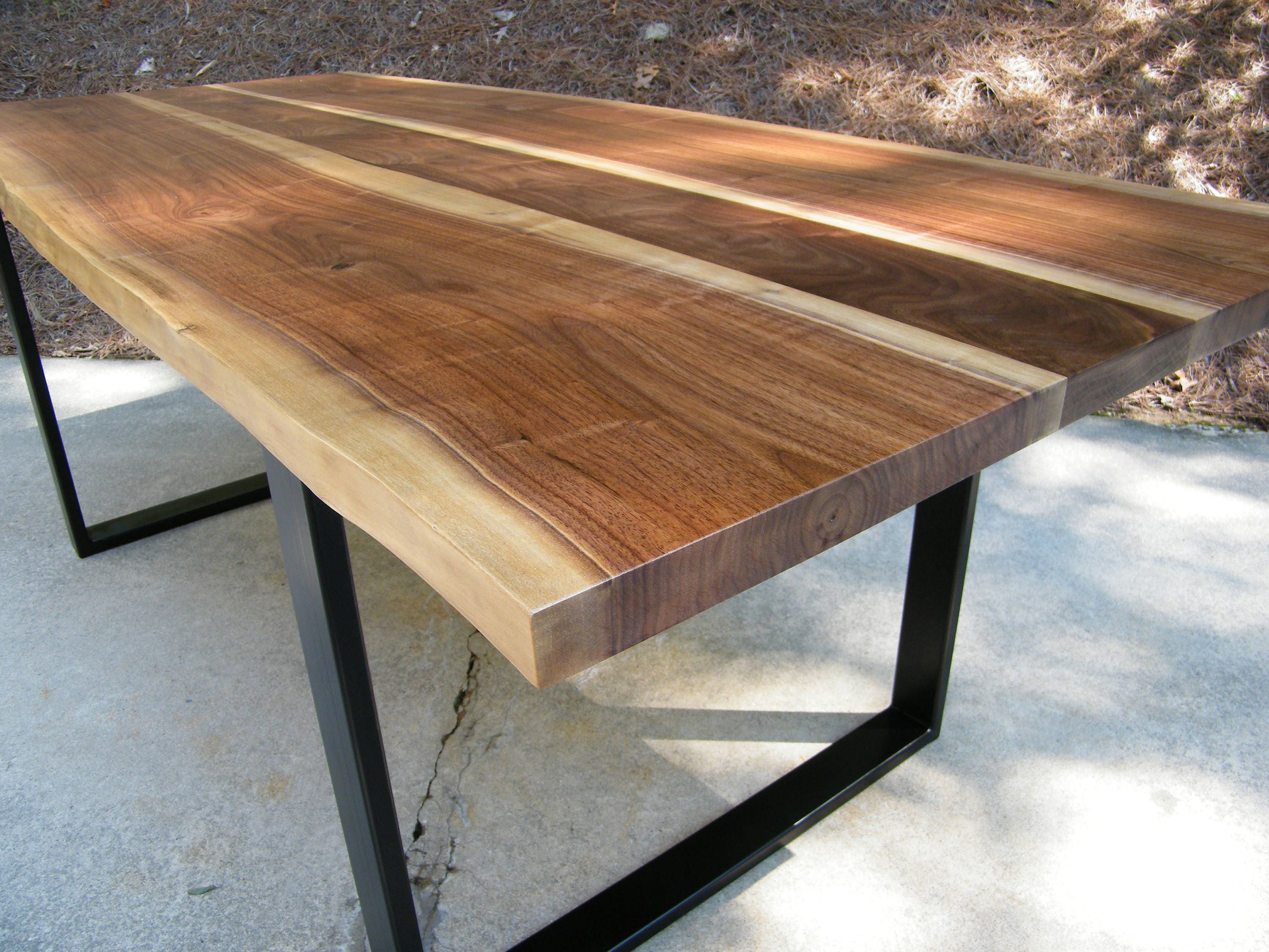 SOLD!!! Live Edge Custom Black Walnut Dining Table - Etsy