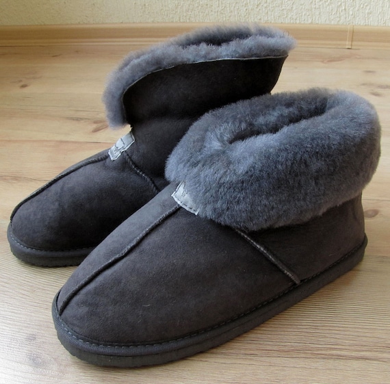 fur slipper boots womens