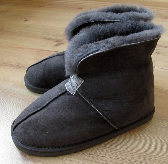 mens shearling slipper boots