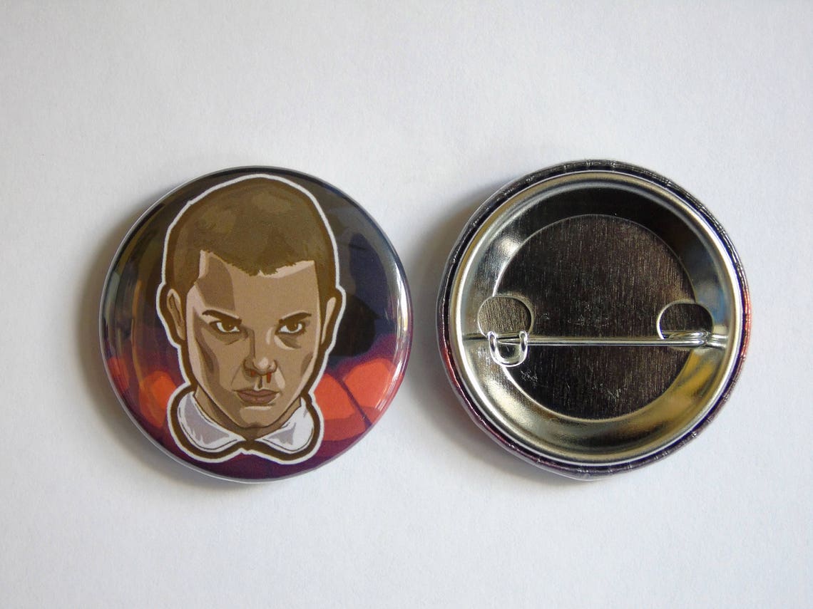 Stranger Things Eleven 38mm Button Badge - Etsy