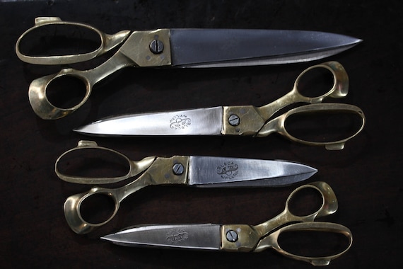 12 Brass Tailor Scissors