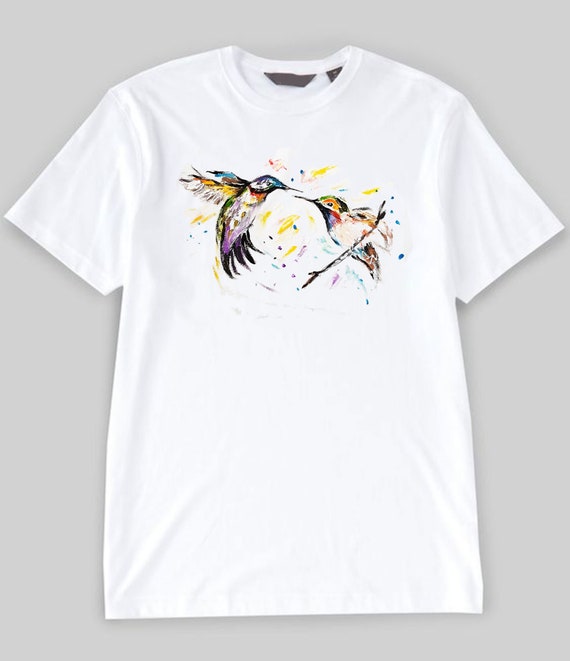 Buy Hand Painted T-shirt Personalised- Hand Painted CUSTOM Order T - Main Image