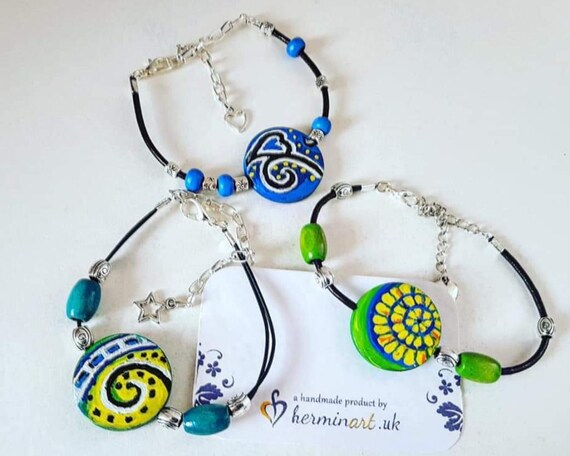 Hand painted bracelets discount