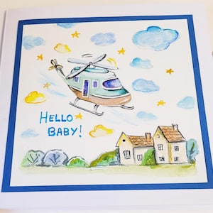 Tarjetas de felicitación pintadas a mano personalizadas para niños, cumpleaños, tarjeta de felicitación para recién nacidos.