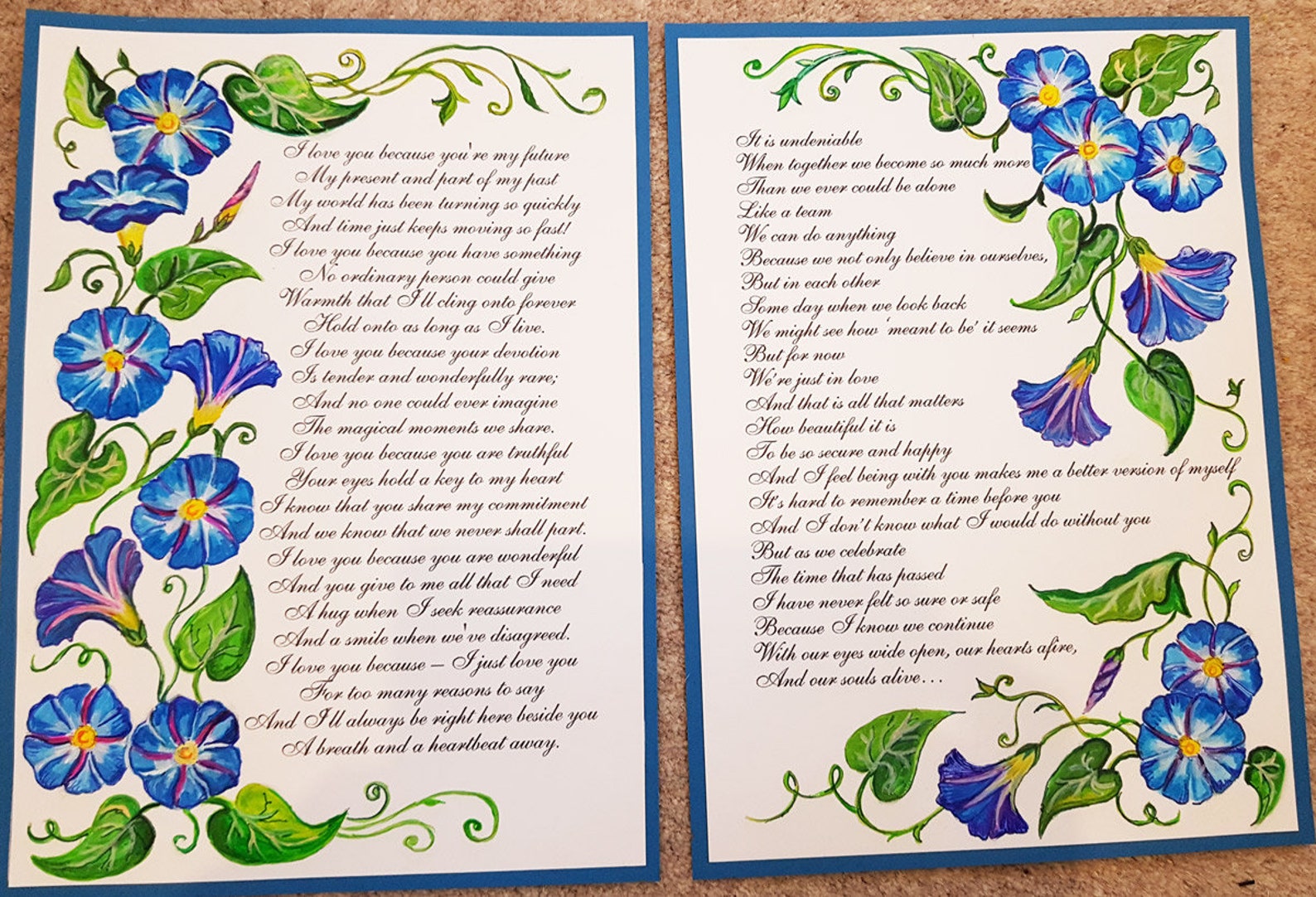 Voti-rinnovo-bella-cornice blu mattina-gloria-fiore-ordine ...