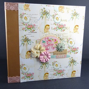 Photo album for the birth of a baby girl or boy, gift idea for young parents.