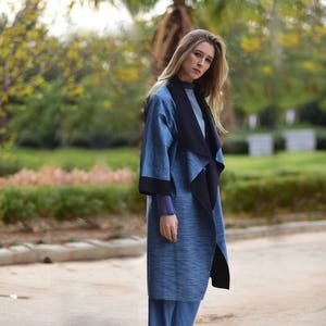 Knee length kimono jacket new arrivals