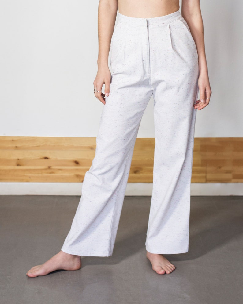Linen Pants, White Linen Pants, White Summer Pants, Wide Leg Pants, Linen Clothing, Long Pants, Maxi Pants, High Waist Pants, Boho Pants image 5