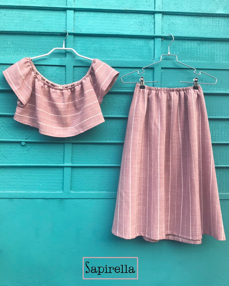 Striped Top Linen Crop Top Women Crop Top Embroidered Top Etsy