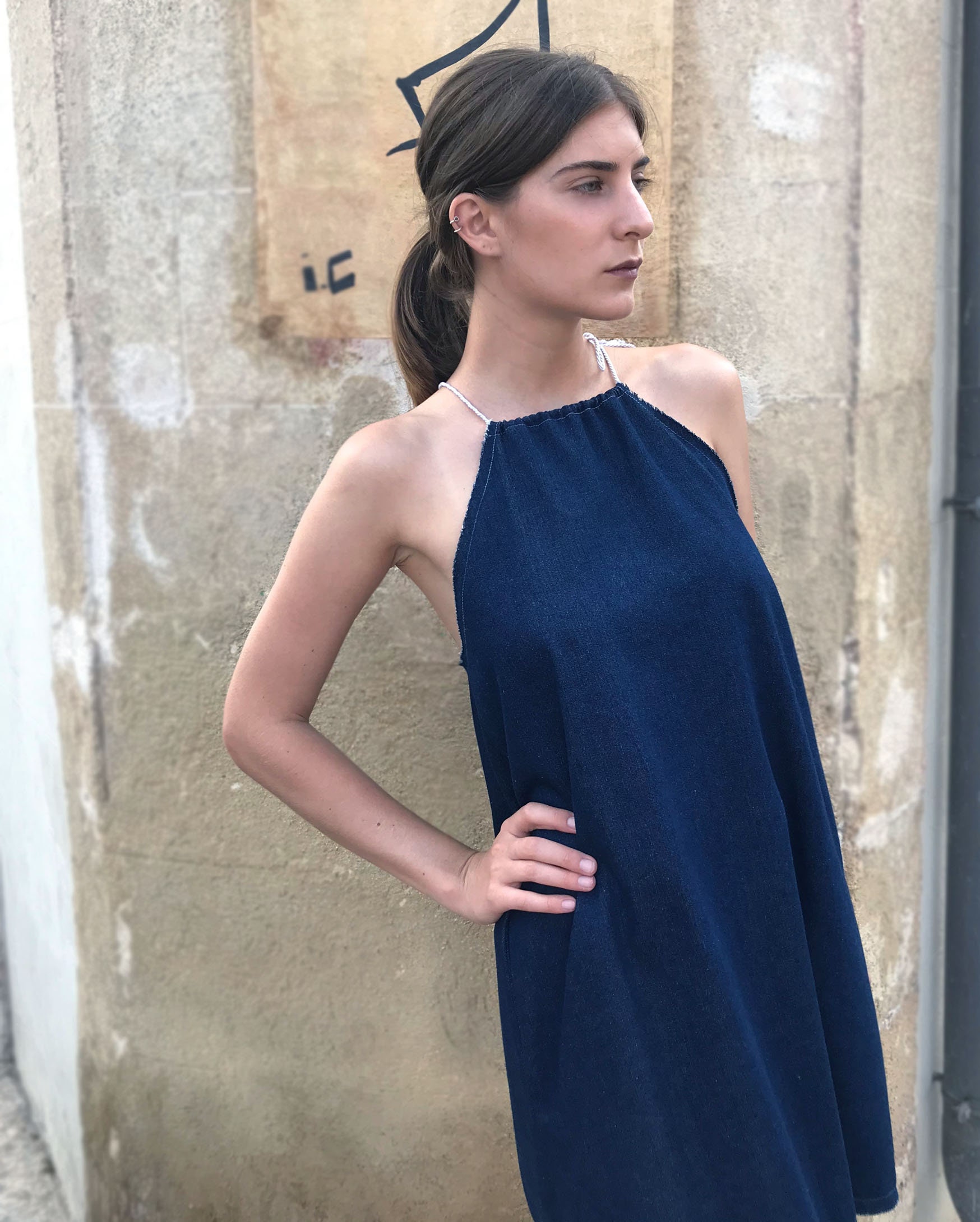 Denim Dress Womens Dress Blue Dress Mini Dress Indigo | Etsy