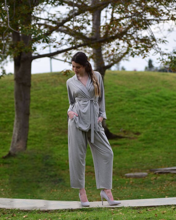 Fall Pants Suit Jersey Boho Pajama Suit 
