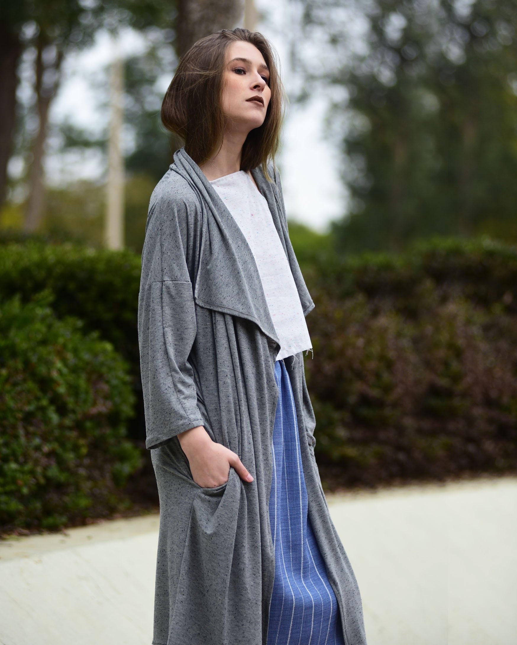 jersey kimono cardigan