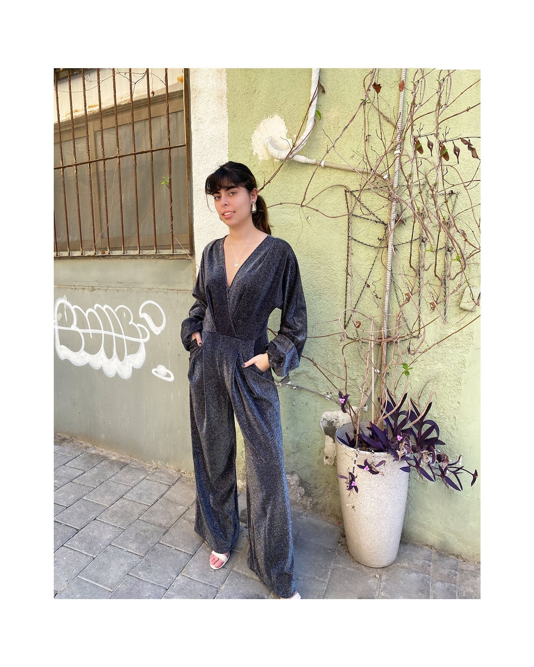 Palazzo Jumpsuit Wide Leg Pants Black Jumpsuit One Piece - Etsy